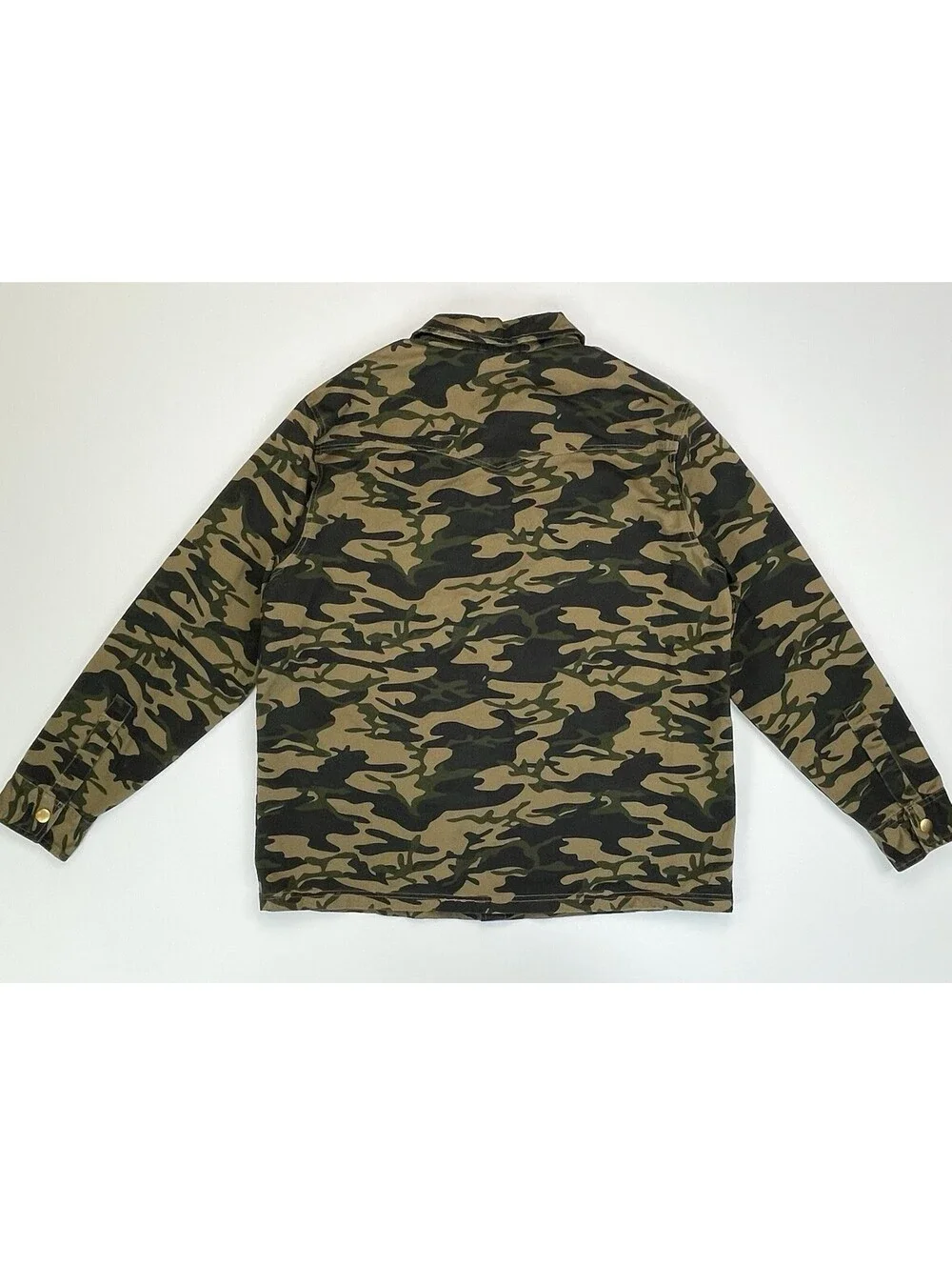 True Religion Camo Military Jacket Mens M Workwear Utility Camouflage